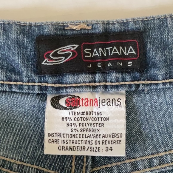 Santana Canada Blue Straight Jeans Classic Style - Picture 8 of 8
